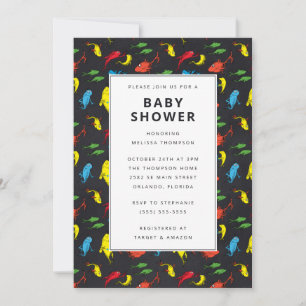 Invitation Dr Seuss - Un Poisson, Deux Poissons   BABY SHOWER