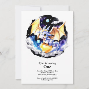 Invitation Dragon 1er anniversaire