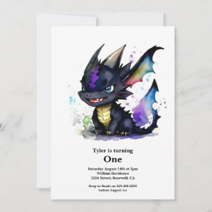 Invitation Dragon 1er anniversaire