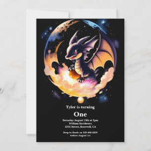 Invitation Dragon 1er anniversaire