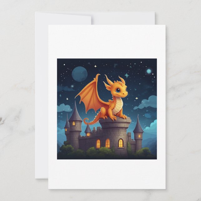 Invitation dragon illustration (Devant)