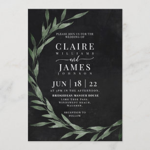 Invitation Drame de rêve Feuille classique,