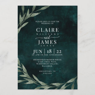 Invitation Drame de rêve Feuille classique,