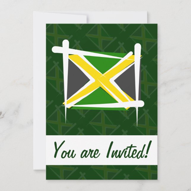 Invitation Drapeau de la Jamaïque (Devant)