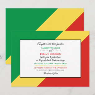 Invitation Drapeau de la République du Congo, Mariage congola
