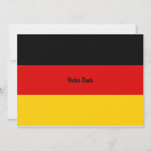 Invitation Drapeau de l'Allemagne Schwarz Rot Gold Personnali