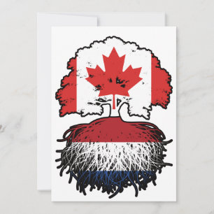Invitation Drapeau des Eaux Profondes du Canada Pays-Bas