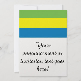 Invitation Drapeau du Gabon