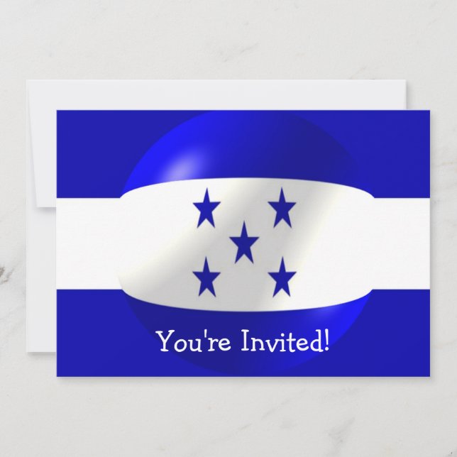 Invitation Drapeau du Honduras (Devant)