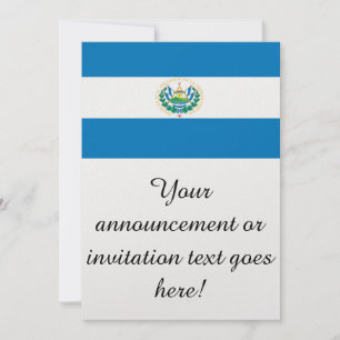 Invitation Drapeau du Salvador