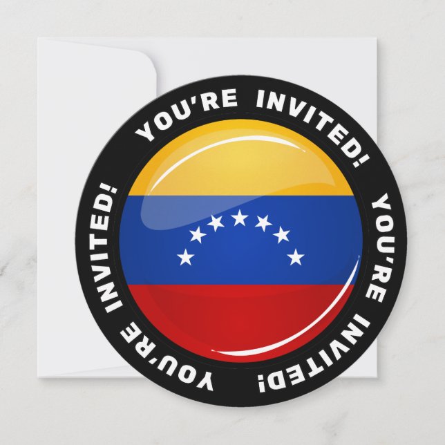 Invitation Drapeau glacé du Venezuela (Devant)
