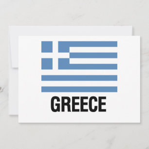 INVITATION DRAPEAU GRECQUE