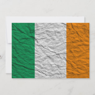 Invitation drapeau irlandais