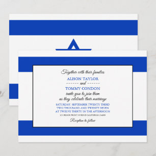 Invitation Drapeau israélien, Drapeau d'Israël Mariage