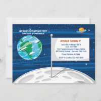 Drapeau Sur L'Invitation De La Lune