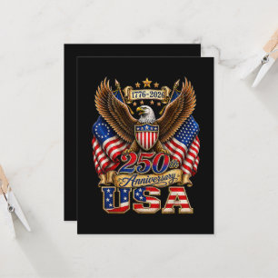 Invitation Drapeau USA 250e anniversaire 250 ans d'Amérique