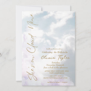 Invitation Dream Elle est sur le nuage 9 Fête des mariées dou