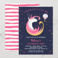 Dream Magic Unicorn & Hot Air Balloon Anniversaire