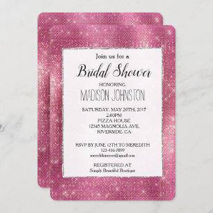 Invitation Dreamink Glitzy Silver Sparkle