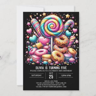 Invitation Dreammignon Candyland Digital Anniversaire