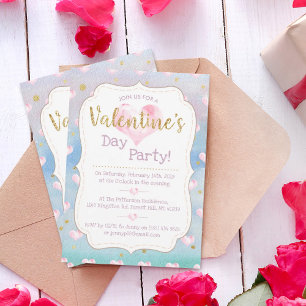 Invitation Dreamy Aquarelle Saint Valentin