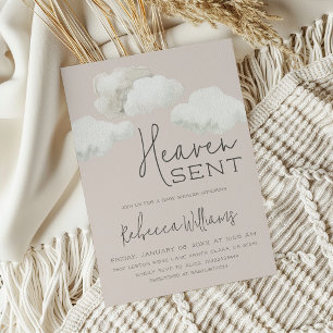 Invitation Dreamy Ciel Ciel envoyé Baby shower neutre genre