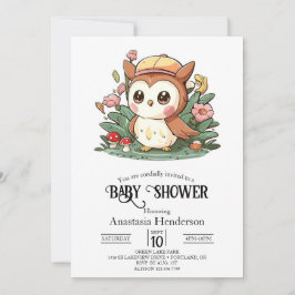 Invitation Dreamy Joy Owl Baby shower
