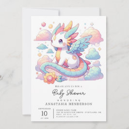 Invitation Dreamy mignonne Baby shower Dragon