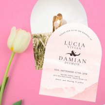 Dreamy Mountain Watercolor Mariage photo