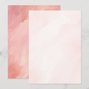 Invitation Dreamy Pink Aquarelle Arrière - plan pour papier V