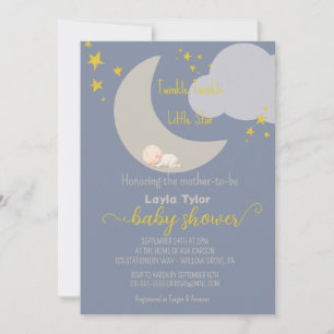 Invitation Dreamy Twinkle Little Star Baby shower