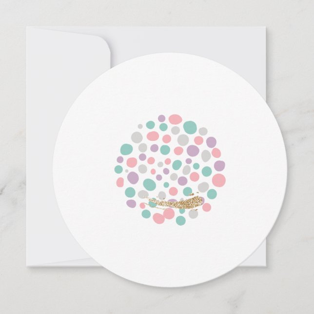 Invitation 'DreamyPastels' (Devant)