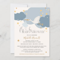 Drive By "Fly By" Stork C'est un Baby shower garço