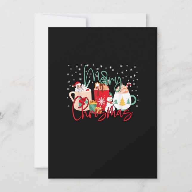 Invitation Drôle café de Noël pour femmes Sweets Hiver Cof (Devant)