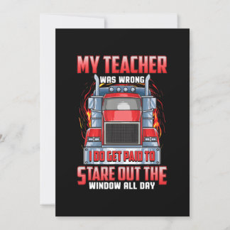 Invitation Drôle Conducteurs De Camions Cadeaux D'Art Pour Ca