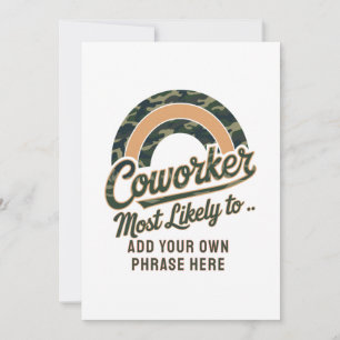 Invitation Drôle Coworker Cadeaux Les Plus Probables : PERSON