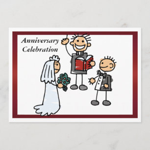 Invitation drôle d'anniversaire de mariage