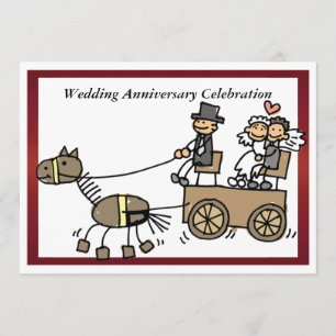 Invitation drôle d'anniversaire de mariage