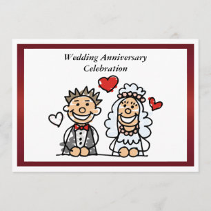 Invitation drôle d'anniversaire de mariage