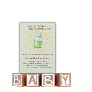 Invitation drôle de Baby Shower de Funny Brewing