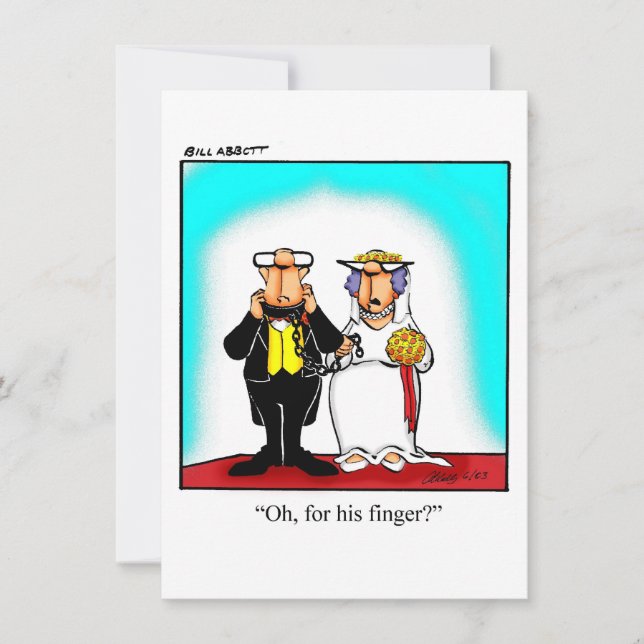 Invitation drôle de douche nuptiale (Devant)