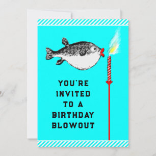 Invitation drôle de fête d'anniversaire