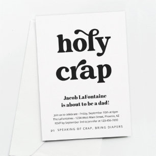 Invitation drôle de fête de couche pour Papa
