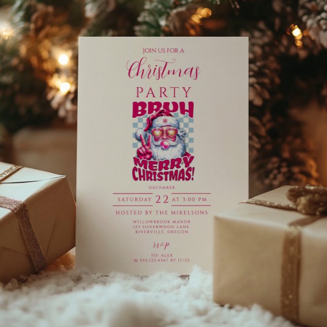 Invitation Drôle de type Joyeux Noël (Créateur téléchargé)