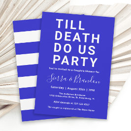 Invitation Drôle jusqu'à la mort Do Us Party Couple's Shower