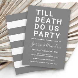 Invitation Drôle jusqu'à la mort Do Us Party Couple's Shower