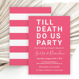 Invitation Drôle jusqu'à la mort Do Us Party Couple's Shower