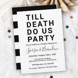 Invitation Drôle jusqu'à la mort Do Us Party Couple's Shower