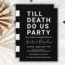 Invitation Drôle jusqu'à la mort Do Us Party Couple's Shower