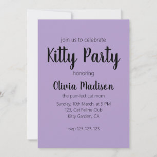 Invitation drôle maman de chat